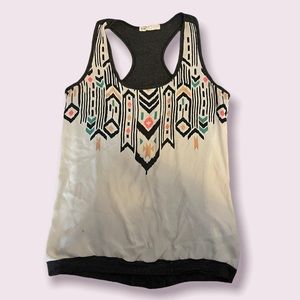 Multicolor Boho-style Tank Top